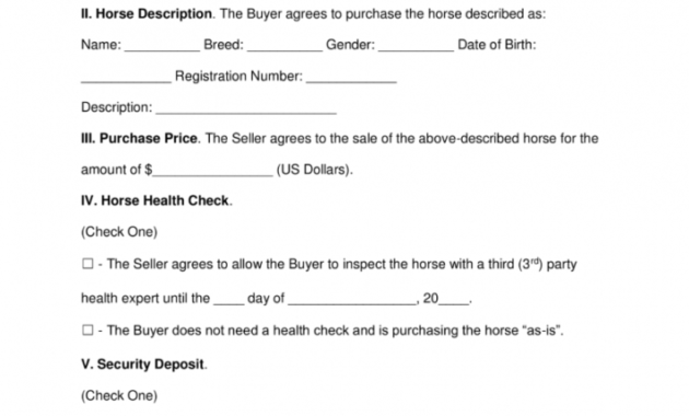 free free horse bill of sale form  word  pdf  eforms  free fillable forms horse sale receipt template doc