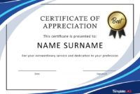 editable 30 free certificate of appreciation templates and letters template certificate of appreciation
