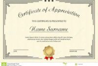 editable certificate of appreciation template elegant design for vintage template certificate of appreciation examples