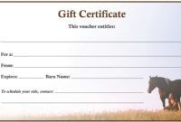 editable downloadable gift certificate  the 1 resource for horse farms horseback riding gift certificate template excel