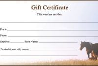 editable downloadable gift certificate  the 1 resource for horse farms horseback riding gift certificate template pdf