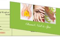 editable gift certificates printing for nail salon nail salon gift certificate template samples