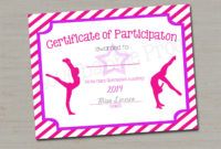 editable gymnastics award certificate dance award printable digital  etsy dance certificate template doc