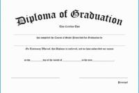 editable high school diploma certificate template  barethouseofstraussco high school graduation certificate template
