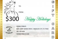 editable horse riding gift certificate template  btsmmo horseback riding gift certificate template