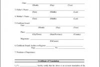 editable marriage certificate translation template divorce certificate translation of divorce certificate template doc