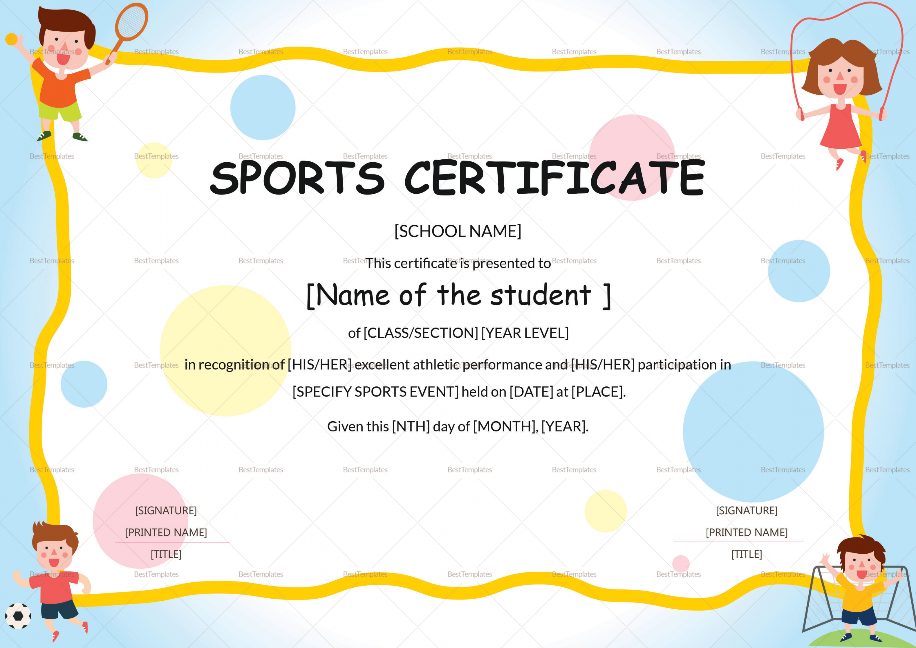 editable sports day certificate template  starkhouseofstraussco athletic certificate template doc