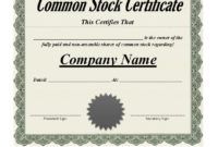 free 40+ free stock certificate templates (word pdf) ᐅ template lab corporate stock certificate template examples