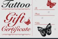 free butterfly skull tattoo gift card gift stock vector (royalty free tattoo gift certificate template free pdf