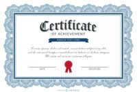 free certificate of achievement template  vector download certificate of accomplishment template doc