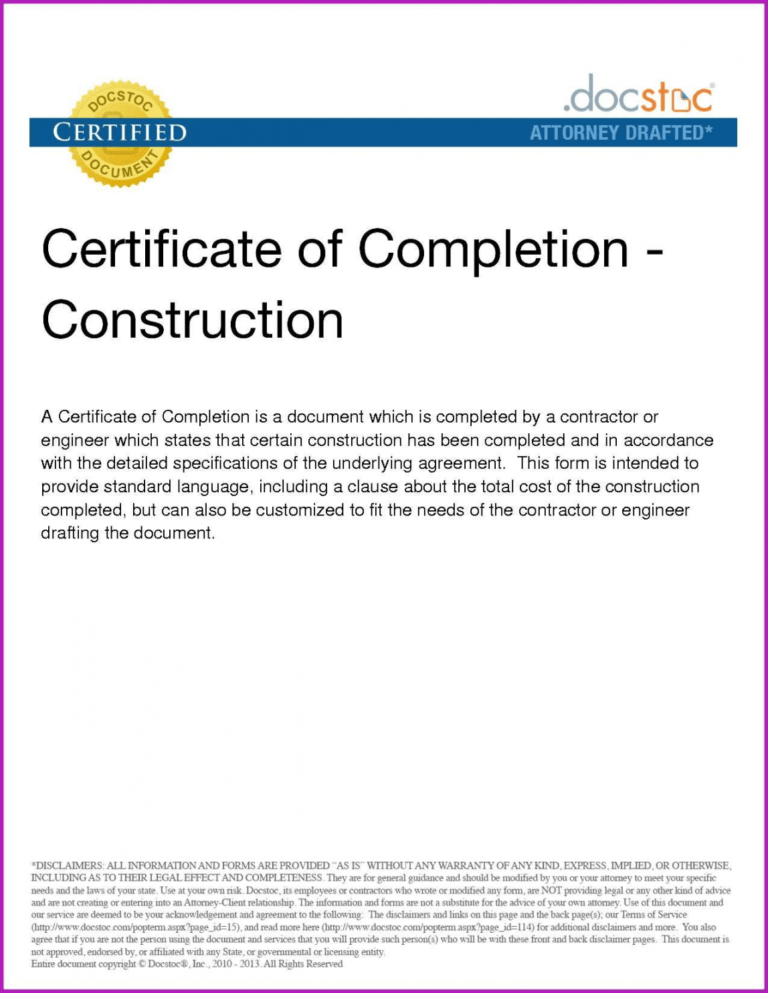 Free Certificate Of Work Completion Starkhouseofstraussco Roofing Free Certificate Of Work Completion Starkhouseofstraussco Roofing