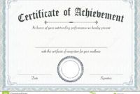 free classic and retro certificate of achievement paper template stock certificate of accomplishment template samples