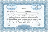 free free stock certificate online generator corporate stock certificate template examples