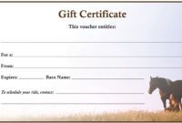 free horse riding gift certificate template  btsmmo horseback riding gift certificate template samples