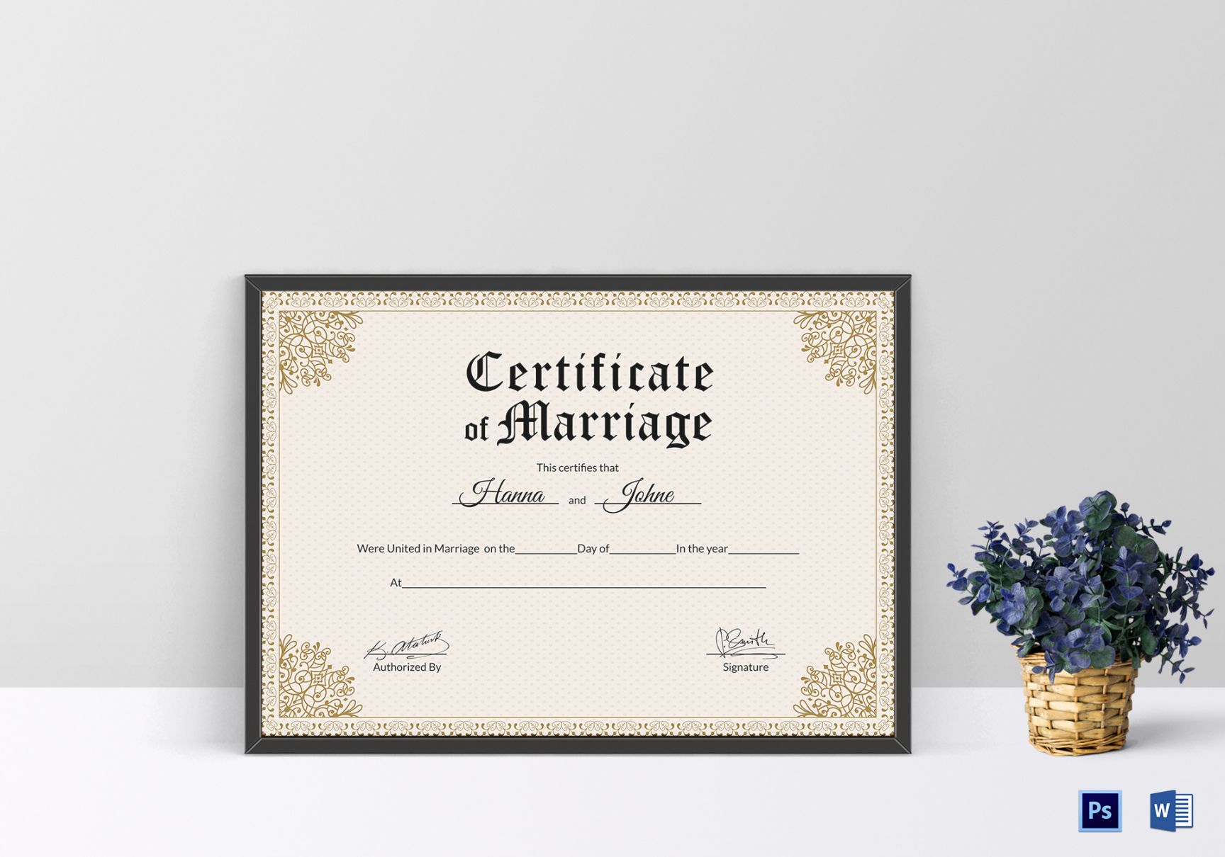 free keepsake marriage certificate design template in psd word keepsake marriage certificate template pdf