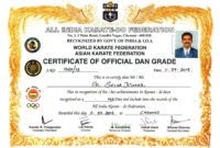 karate certificates templates free  erieairfair karate certificate template pdf