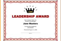 printable certificate template word download free  certificatetemplateword leadership certificate template