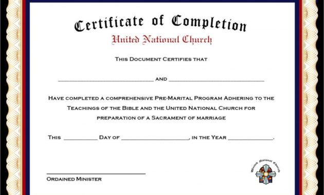 printable completion x beautiful marriage counseling certificate template premarital counseling certificate template examples