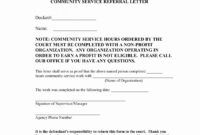 printable court ordered community service letter template samples  letter community service certificate template samples