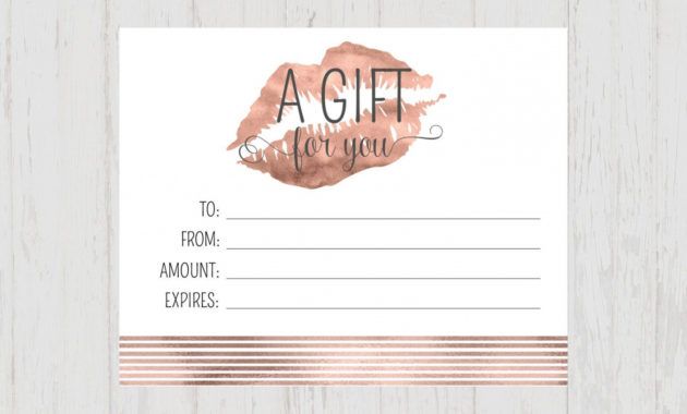 printable editable lipsense gift certificate  lipsense printable  senegence makeup gift certificate template excel