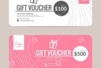 printable gift voucher template stock vector illustration of fashion hotel gift certificate template excel