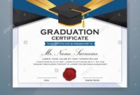 printable high school diploma certificate template design with graduate cap high school graduation certificate template doc