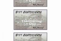 printable thanksgiving gift certificate personal training gift certificate template samples