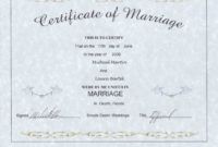 printable wedding certificate keepsake  printable birthday certificates keepsake marriage certificate template samples
