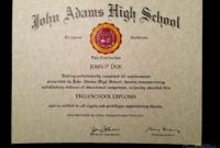 60+ free high school diploma template  printable certificates!! middle school graduation certificate template samples