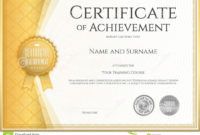 editable certificate of achievement template in vector stock vector academic achievement certificate template excel