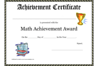 editable math achievement award printable certificate pdf  math activites door prize certificate template doc