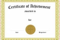 free academic achievement award certificate template academic achievement certificate template samples