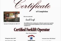 free beautiful forklift certification card template free  best of template forklift certification certificate template