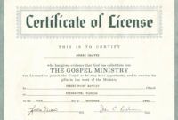 minister license certificate template  template modern design pastor ordination certificate template examples