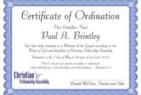 pastoral ordination certificate by patricia clay  issuu pastor ordination certificate template
