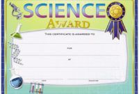 science award foil stamped certificates  stem  positive promotions science achievement certificate template excel