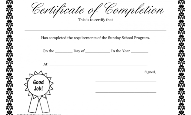 sunday school promotion day certificates  sunday school certificate school promotion certificate template pdf