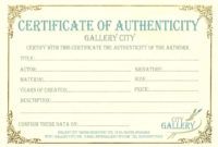 certificate authenticity template art authenticity certificate certificate of authenticity artwork template pdf