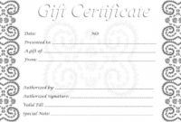 editable 28 cool printable gift certificates  kittybabylove fancy gift certificate template excel