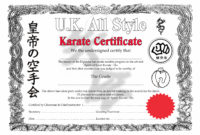 editable martial arts certificate templates cool templates @ template kid martial arts certificate template excel