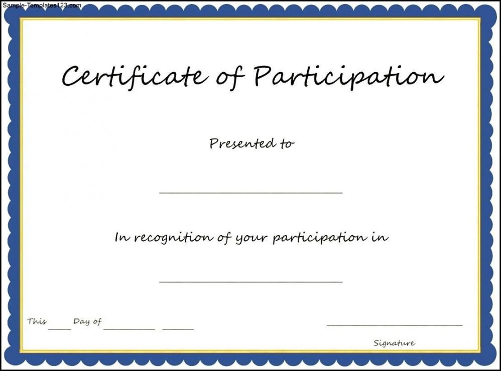 editable pin oleh joko di certificate template certificate of participation template doc