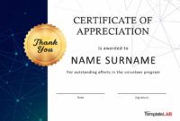 free 30 free certificate of appreciation templates and letters volunteer recognition certificate template examples