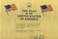 free 30 images of flag was flown certificate template publisher over flag flying certificate template excel