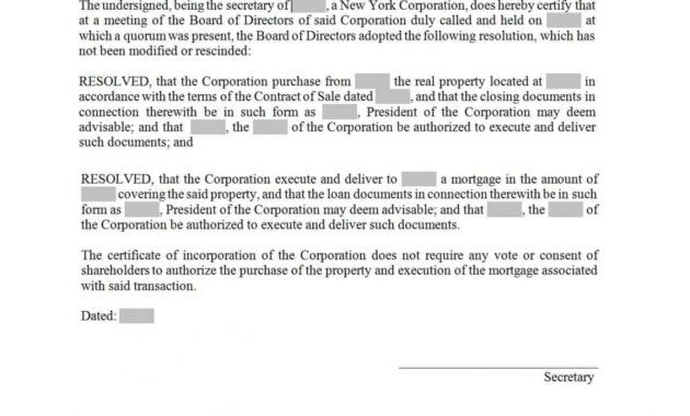 free 37 printable corporate resolution forms ᐅ template lab certificate of corporate resolution template excel