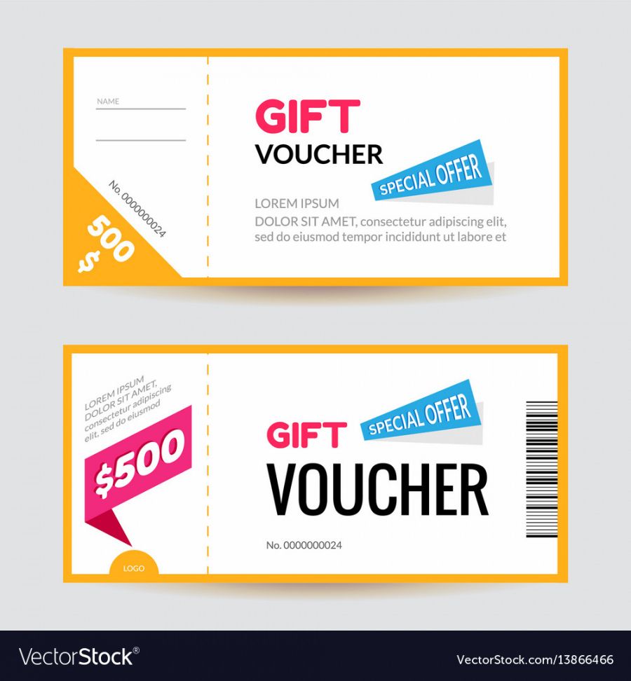 free simple and clean modern gift voucher template vector image cleaning gift certificate template samples