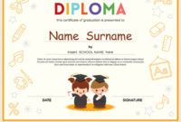 preschool kids diploma certificate template preschool graduation certificate template samples