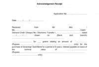 9+ acknowledgment receipt examples  pdf  examples acknowledgment of receipt template pdf