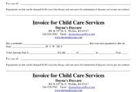 daily life in your day care  daycare forms childcare child care receipt template pdf