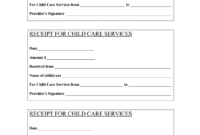 editable babysitting receipt  bing images (with images)  child care child care receipt template pdf