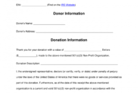 editable free 501c3 donation receipt template  sample  pdf tax deductible receipt template doc